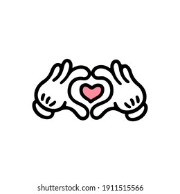 Finger Love Symbol Love You Hand Stock Vector (Royalty Free) 1911515566 ...