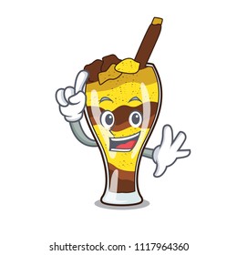 Finger mangonada fruit mascot cartoon