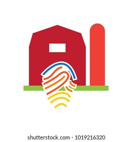 Finger Mark Farm Logo Icon Design