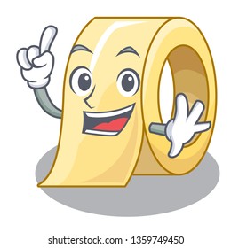 Finger masking tape in a cartoon box