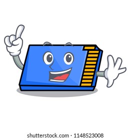 Finger memory card mascot cartoon