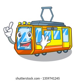 Finger miniature electric train in cartoon shape