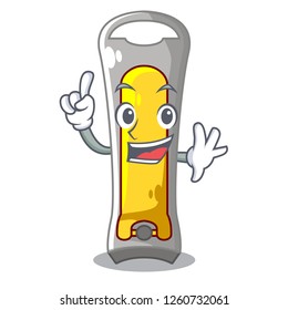 Finger nail cutter isolated on a character