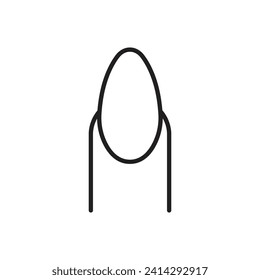 finger nail icon vector template illustration logo design