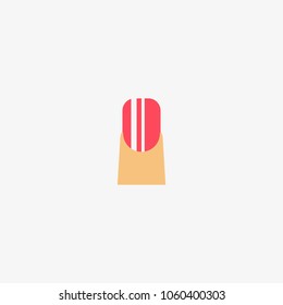 finger nail vector icon