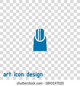finger nail vector icon on an abstract background