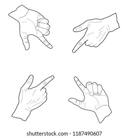Finger for number Two
