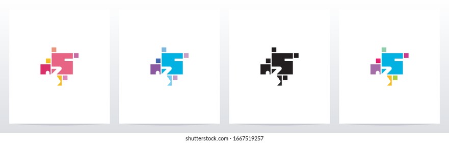 Finger On Button As A Letter Logo Design S