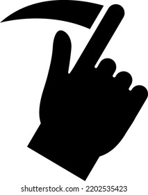 Finger Operation Icon : Vector