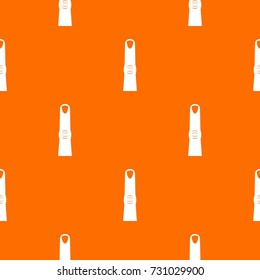 Finger pattern repeat seamless in orange color for any design. Vector geometric illustration