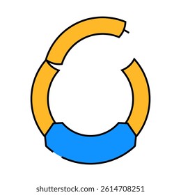 finger piercing line icon vector. finger piercing sign. isolated symbol illustration