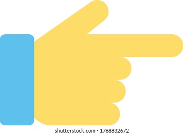 Finger Point - Finger Point Right Emoji / Emoticon