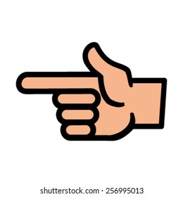 Finger Point Vector Icon