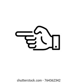 finger, pointer icon vector