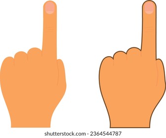 Finger Pointer Touch Vector illustration