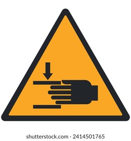 Finger Pointing Down Symbol Sign, Vector Illustration, Isolate On White Background Label. EPS10