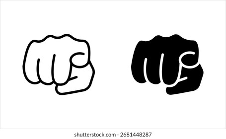 finger pointing or gesturing towards you line icon set. vector illustration on white background
