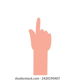 finger pointing . hand signal icon illustration