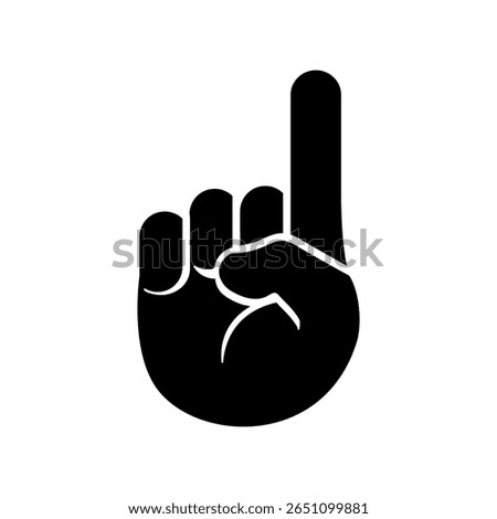 finger pointing up icon design vector illustration