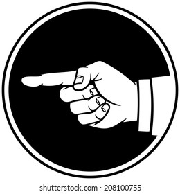 Finger Pointing Insignia