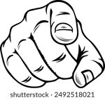 Finger pointing, Finger Pointing Sign Instant Download File, Finger Pointing YOU eps, Digital File Download