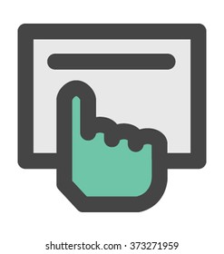 Finger Pointing Vector Illustration