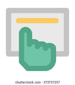 Finger Pointing Vector Illustration