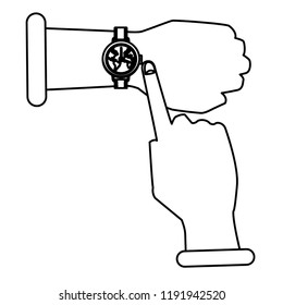Finger pointing world wristwatch