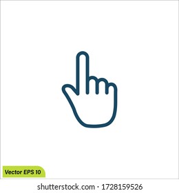 finger press button icon illustration design element