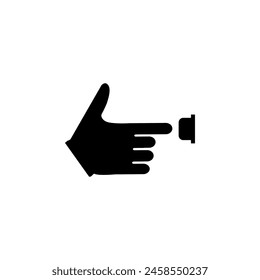 Finger Pressing Doorbell, Pushing Door Bell flat vector icon. Simple solid symbol isolated on white background. Finger Pressing Doorbell, Pushing sign design template for web mobile UI element