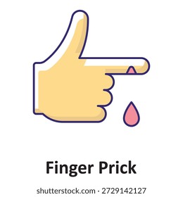 Icono del Vector del pinchazo del dedo que puede modificar o editar fácilmente

