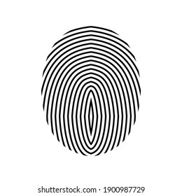 Finger Print Fingerprint Lock Secure Security Logo Icon Template