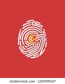 Finger Print G Logo Identity
