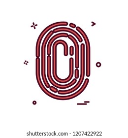 Finger print icon design vector