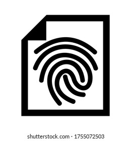 finger print  icon or logo isolated sign symbol vector illustration - high quality black style vector icons
