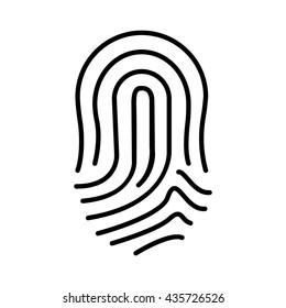 finger print icon , vector