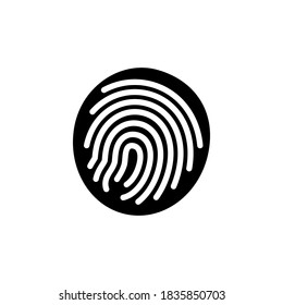 finger print icon vector design trendy