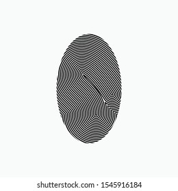 
Finger Print Icon - Vector Sign and Symbol for Design, Presentation, Website or Apps Elements. 