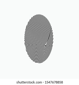
Finger Print Icon - Vector Sign and Symbol for Design, Presentation, Website or Apps Elements. 