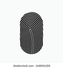 Finger Print Icon - Vector Sign and Symbol for Design, Presentation, Website or Apps Elements.
