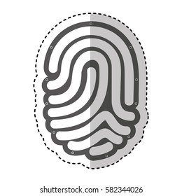 finger print isolated icon
