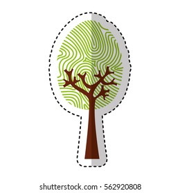 finger print isolated icon vector illustration design