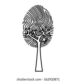 finger print isolated icon vector illustration design