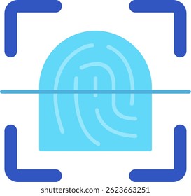 Finger print Line vector Icon Design