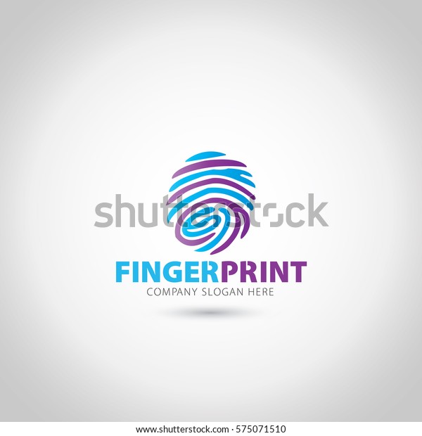 Finger Print Logo Stock Vector (Royalty Free) 575071510
