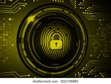 Finger print network cyber security background.