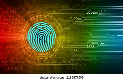 Fondo de ciberseguridad de la red de impresión de dedos. mano