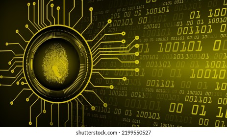 Fondo de ciberseguridad de la red de impresión de dedos.