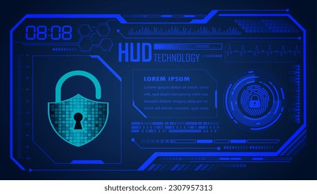 Finger print network cyber security background.