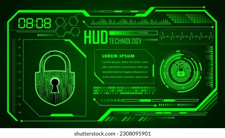 Finger print network cyber security background.